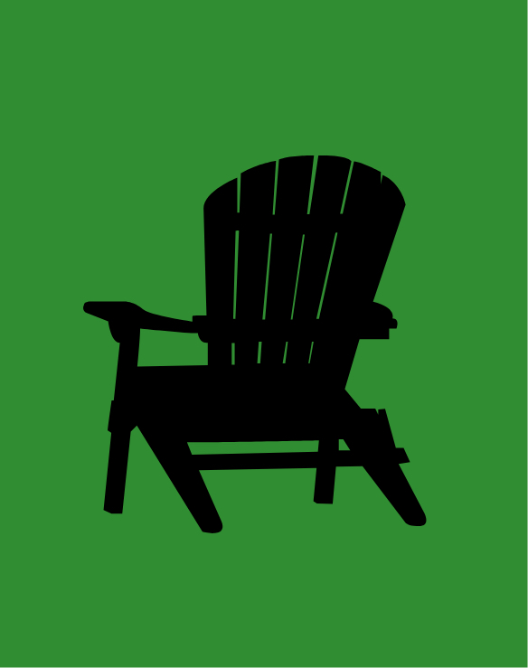 Graphic of an Adirondack chair at Halstead Fair Oaks